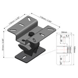 HyperSound Custom Metal Ceiling / Wall Mount Bracket - Black