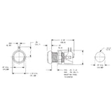 Small White Plastic Mechanical Push Button